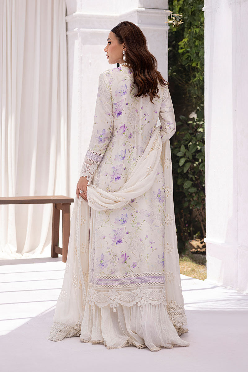 Lila Shirt And Dupatta