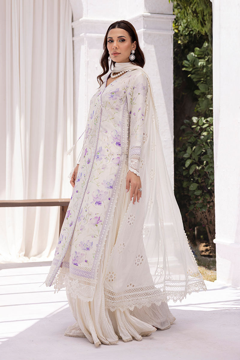 Lila Shirt And Dupatta
