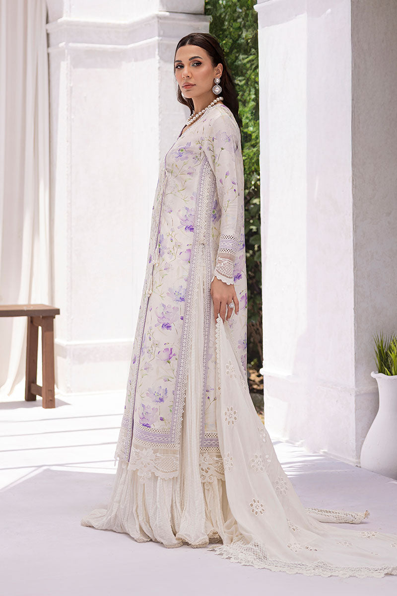 Lila Shirt And Dupatta