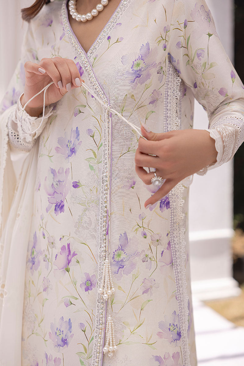 Lila Shirt And Dupatta