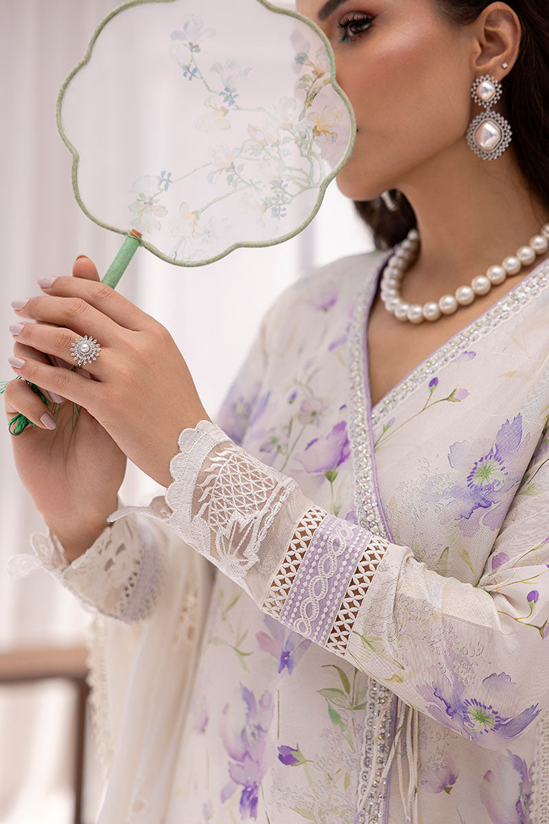 Lila Shirt And Dupatta
