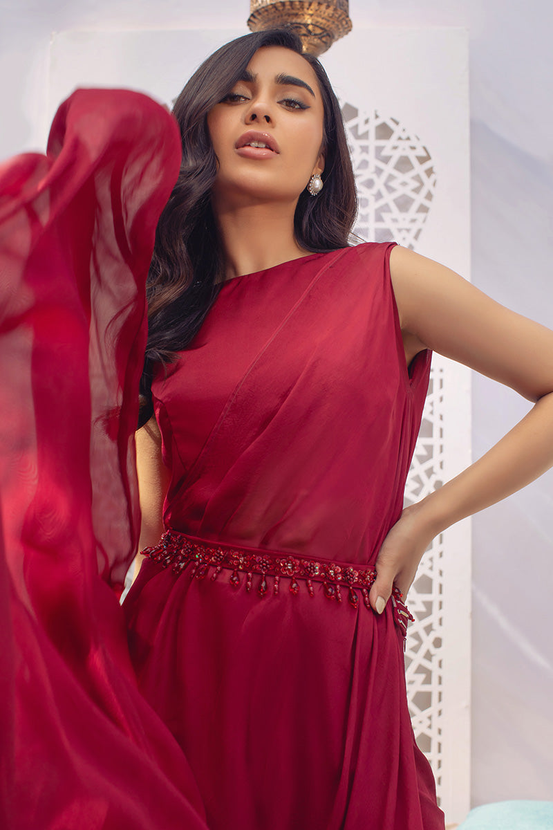 Ox-Blood Drape